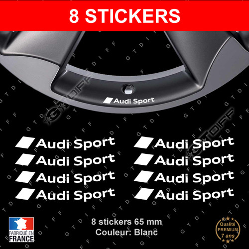 Stickers audi sport blanc - sport,